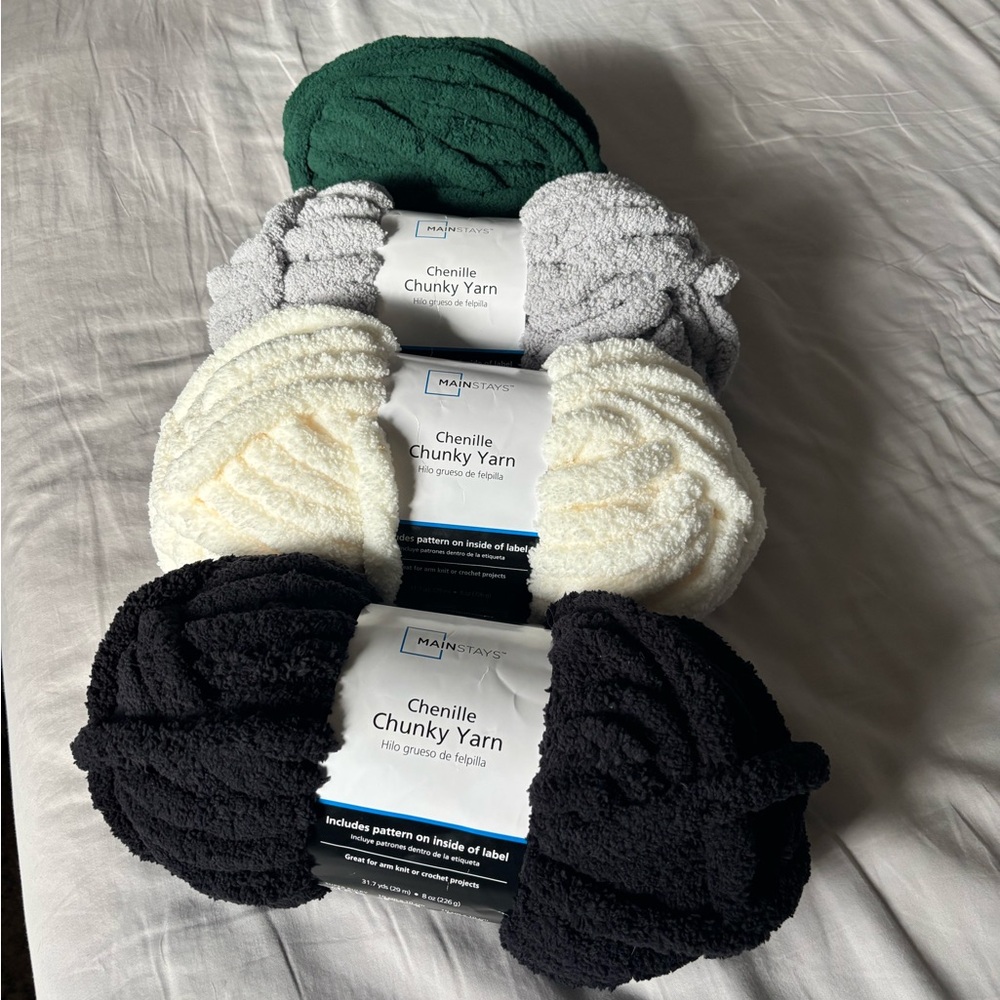 Mainstays Chenille Chunky set.
